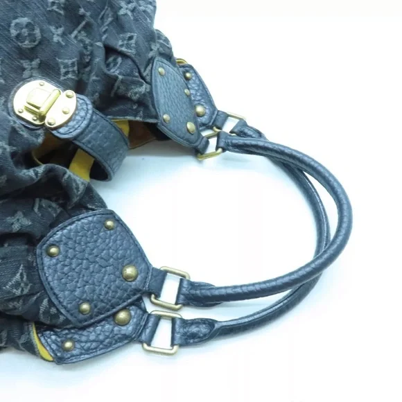 💎✨ DENIM ✨💎 LOUIS VUITTON X-LARGE HOBO MAHINA - Picture 11 of 17